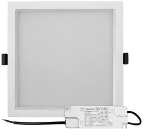 Faro da incasso 44W Foro 205x205mm UGR19 con driver Philips CRI92 CCT Colore Bianco Variabile CCT