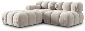 Divano in velluto beige 282 cm Bellis - Micadoni Home