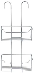 WENKO 24758100 - Mensola doccia MILO 25x55 cm argento/trasparente