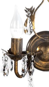 ONLI - Applique TERESA 2xE14/6W/230V bronzo