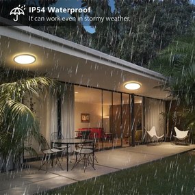 Brilagi - Lampada da bagno ULTRA SLIM a LED 12W/230V Ø 22,5 cm dorata IP54