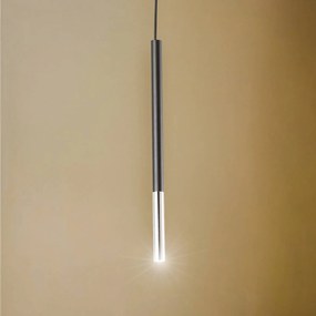 Euluna Thalassa lampada a sospensione a 1 luce G9 nero/cromo