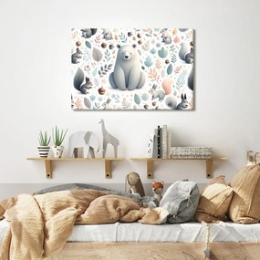 Quadro su tela – Animali del bosco per bambini
