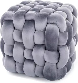 Pouf Faris Velvet – velluto grigio (tap. 252)