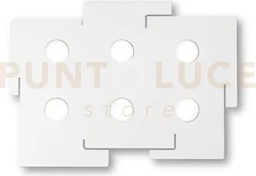 Totem plafoniera bianca 6 luci attacco gx53 lampadine incluse