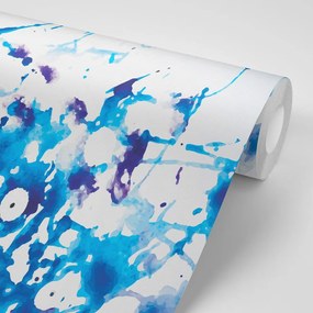 Carta da parati – Acquerello blu in stile astratto