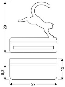 Apparecchio nero per bambini Cat - Candellux Lighting