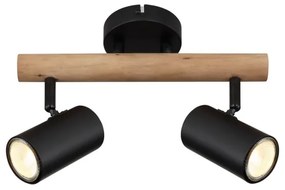 Globo 57913-2 - Luce Spot HERTI 2xGU10/5W/230V legno/metallo