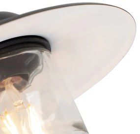 Lampada da parete esterna intelligente nera IP44 incl. WiFi A60 - Munich