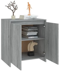 Credenza Grigio Sonoma 70x41x75 cm in Legno Multistrato