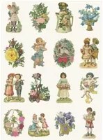 studio ditte Carta da parati Vintage Scraps - Vintage Scraps