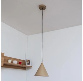 Lampadario a sospensione ETNA II 1x E27/15W/230V Ø 18,5 cm beige