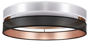 Duolla-Plafoniera LED ROLLER DUO SH. LED/24W/230V diametro 45 cm argento/nero