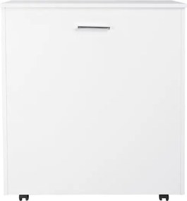 Letto a scomparsa estraibile salvaspazio con materasso 80x180 Bianco Frassino