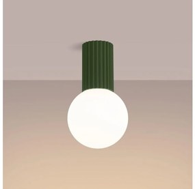 Sollux SL.1723 - Plafoniera da bagno HALO 1xG9/8W/230V IP44 verde