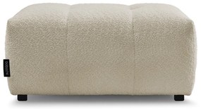 Poggiapiedi beige con rivestimento in bouclé Roxelane – Bobochic Paris