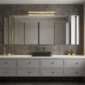 Luce LED per specchio da bagno KLIMT LED/12W/230V 3000/4000/6000K (temperatura colore selezionabile) 60 cm IP44 dorata