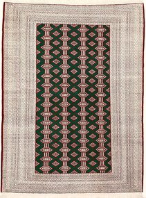 Turkmen Tappeto persiano 140x180 Nero (Iran) Annodato A Mano