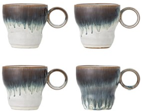 Tazzine in set blu in gres 4 pz 300 ml Nigel – Bloomingville