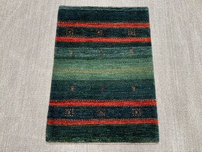 Loribaft Tappeto persiano 80x120 Verde (Iran) Annodato A Mano
