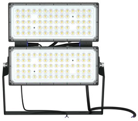 Faro Modulare LED 400W IP66, 167lm/W, Dimmerabile DALI - INVENTRONICS Colore  Bianco Naturale 4.000K, Scegli l'angolo di illuminazione 60°, Scegli le staffe dei moduli Fisse