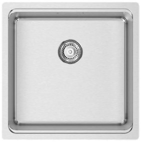 Lavello 1 vasca RODI Una 40 inox L 44 x L 44 x P 20 cm argento