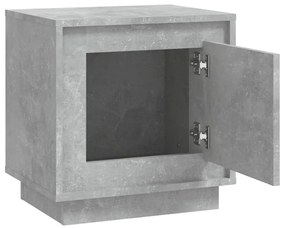 Comodini 2 pz Grigio Cemento 44x35x45 cm in Legno Multistrato