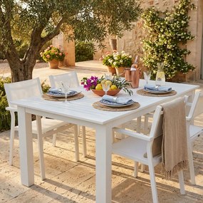 ARGENTUM - tavolo da giardino allungabile in alluminio da 220