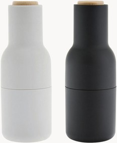 Set macina sale e pepe con coperchio in legno di faggio Bottle Grinder 2 pz