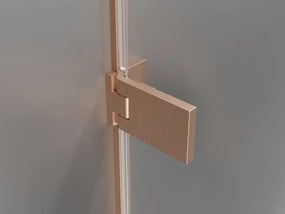 Mexen Lunar-F Duo cabina doccia pieghevole 100 x 80 cm, trasparente, rame spazzolato - 836-100L-080P-65-00