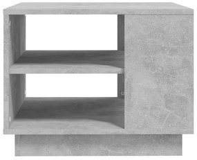 Tavolino da Salotto Grigio Cemento 55x55x43 cm in Truciolato