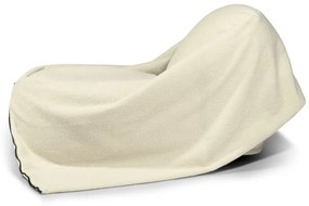 Pouf a sacco per bambini color crema con rivestimento in bouclé Cocoon 100 – SLOWDOWN