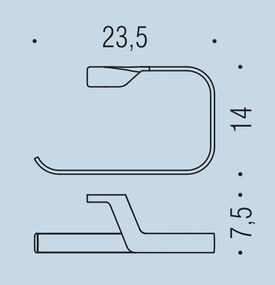 Colombo Alize B2531 Porta Salviette Ad Anello Cromo