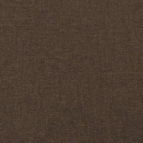 Giroletto a Molle Marrone Scuro 160x200 cm in Tessuto