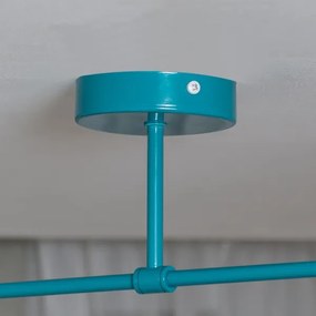 Plafoniera MOON 2xE27/15W/230V turchese