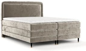 Letto boxspring marrone chiaro 140x200 cm Dove - Maison de Rêve