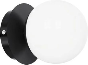 Brilagi - Applique da bagno LED BALL, 6W, 230V, 3000/4000/6500K (temperatura colore selezionabile), IP44, nero