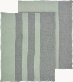 Set di 2 strofinacci in cotone organico Gano
