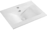 Lavabo sottopiano con rubinetto - 62x46 cm, bianco