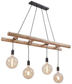 Leuchten Direkt 15025-18 - Lampadario a sospensione con filo EDGAR 4xE27/60W/230V