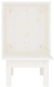 Casetta per Gatti Bianca 60x36x60 cm in Legno Massello di Pino