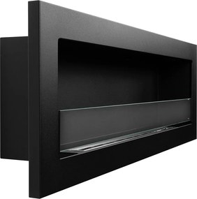 Camino a Bioetanolo da Incasso 120x15x40 cm Livorno 120 Nero...