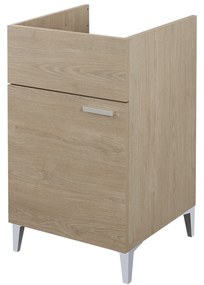 Lavatoio a Terra 50x50 Un'Anta Con Vasca Feridras "Lavanderia" Rovere Dolomite