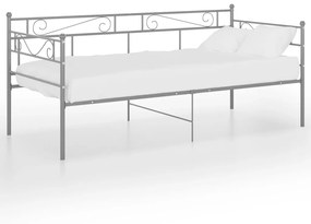 Telaio divano letto grigio in metallo 90x200 cm