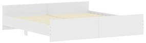 Giroletto con testiera e pediera bianco 200x200 cm