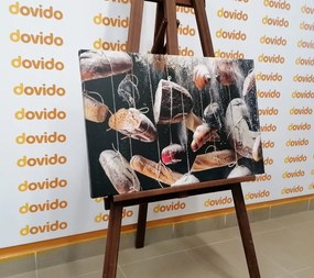 Quadro su tela – Pane appeso su corda