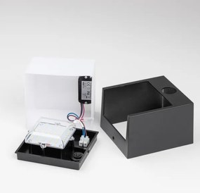 Brilagi-LED Lampada da parete esterna con sensore TERNI LED/12W/230V nera IP44