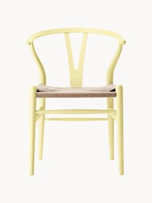 Sedia in legno con seduta intrecciata CH24 Wishbone