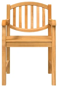 Set da pranzo per giardino 3 pz in legno massello di teak