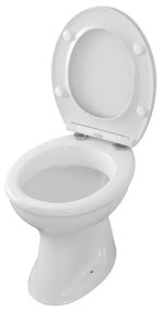 Wc singolo tradizionale in ceramica con scarico a terra linea Zeta